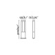 Парковый светильник Faro 71216 NANDA 500 Dark grey beacon lamp, 12 Вт, 500 лм, 3000K
