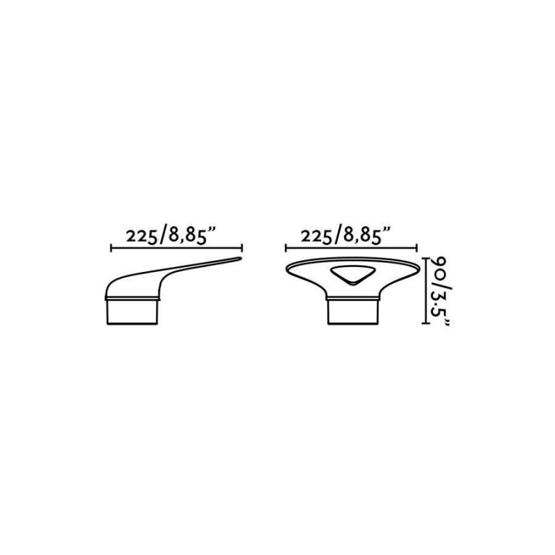 Бра - Faro 71222 LOTUS White wall lamp, 18 Вт, 1700 лм, 3000K