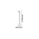 Парковый светильник Faro 71253 Brot 900 Black beacon lamp, 10 Вт, 620 лм, 2700K
