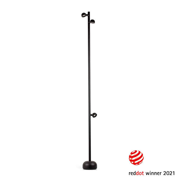 Торшер - Faro 71254 Brot 1800 Black pole lamp, 10 Вт, 930 лм, 2700K