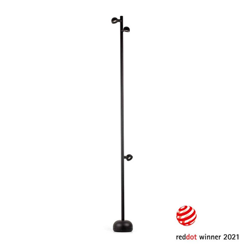 Торшер - Faro 71254 Brot 1800 Black pole lamp, 10 Вт, 930 лм, 2700K