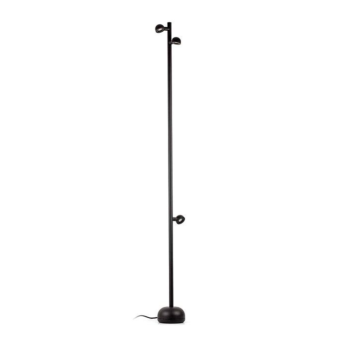 Торшер - Faro 71257 BROT 1800 Black pole lamp with cable, 21 Вт, 930 лм, 2700K