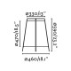 Торшер - Faro 71263 Akane Beige floor lamp
