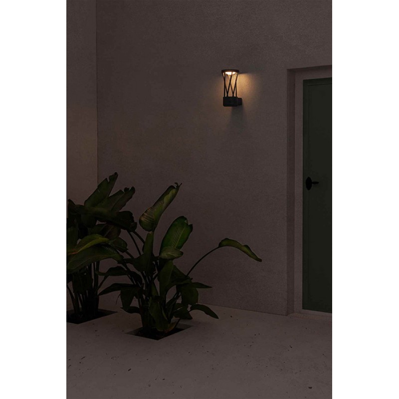 Бра - Faro 71285 TWIST Dark grey wall lamp, 10 Вт, 500 лм, 3000K