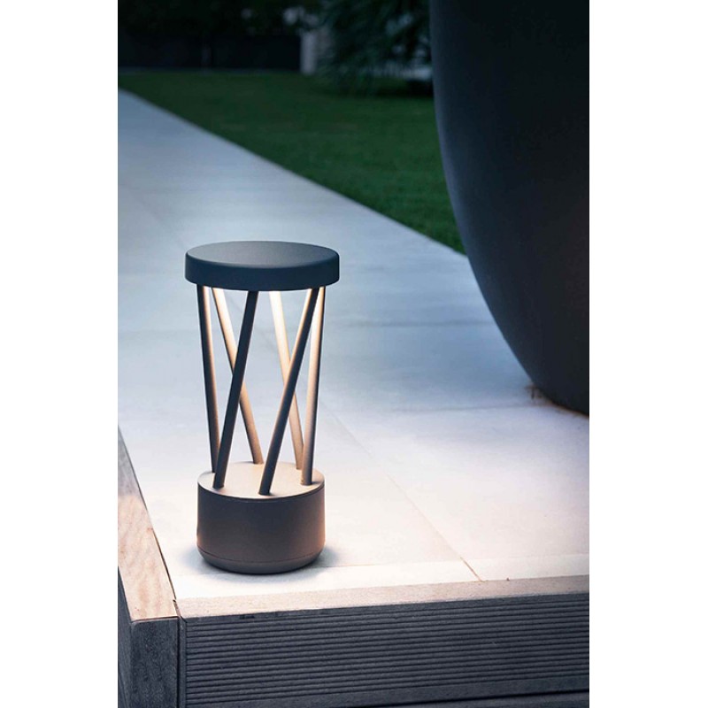 Парковый светильник Faro 71286 TWIST 300 Dark grey post lamp, 10 Вт, 500 лм, 3000K