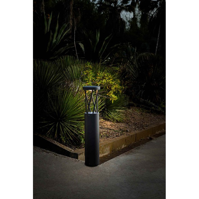 Парковий світильник Faro 71287 TWIST 500 Dark grey beacon lamp, 10 Вт, 500 лм, 3000K