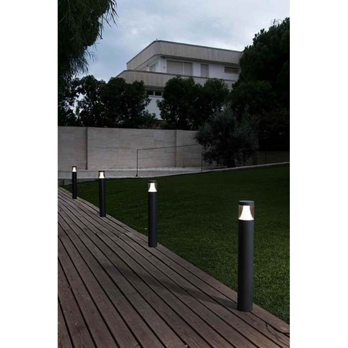 Парковий світильник Faro 71299 PLIM 1 Dark grey beacon lamp, 10 Вт, 250 лм, 3000K