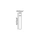 Парковый светильник Faro 71300 PLIM 2 Dark grey beacon lamp, 10 Вт, 250 лм, 3000K