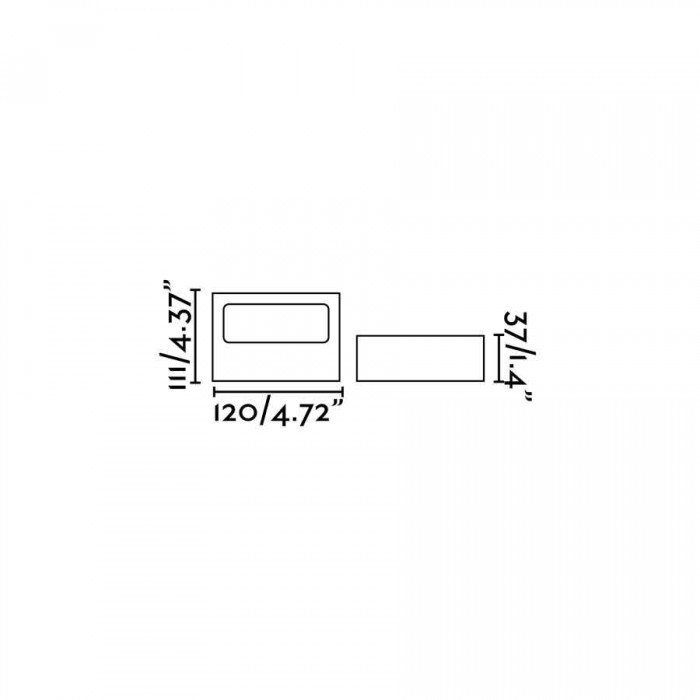 Настенный светильник Faro 71388 TAIMA Dark grey wall lamp, 6 Вт, 310 лм, 3000K
