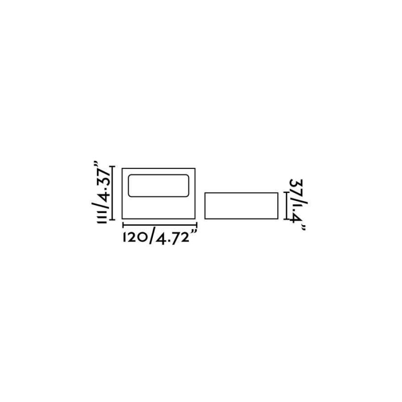 Настенный светильник Faro 71388 TAIMA Dark grey wall lamp, 6 Вт, 310 лм, 3000K