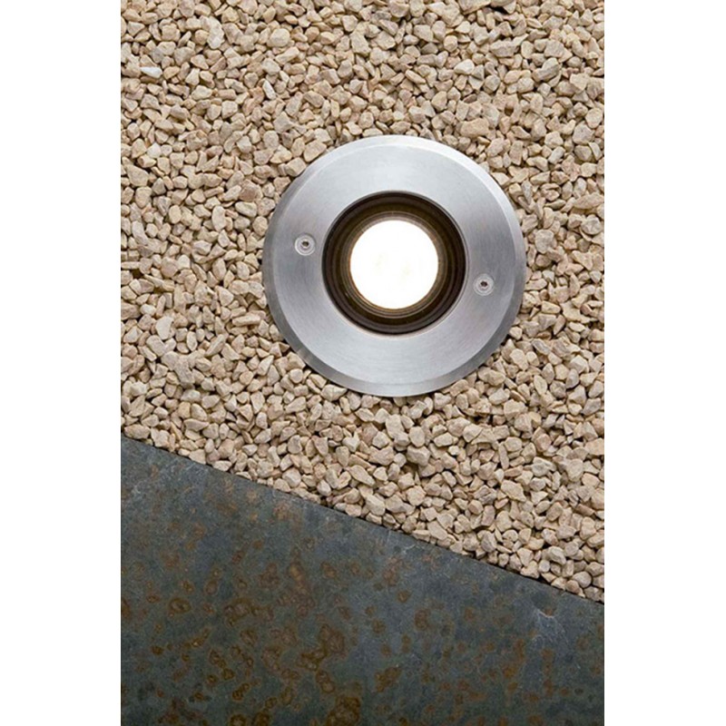 Грунтовый светильник Faro 71489N TECNO Inox recessed lamp GU10 50W