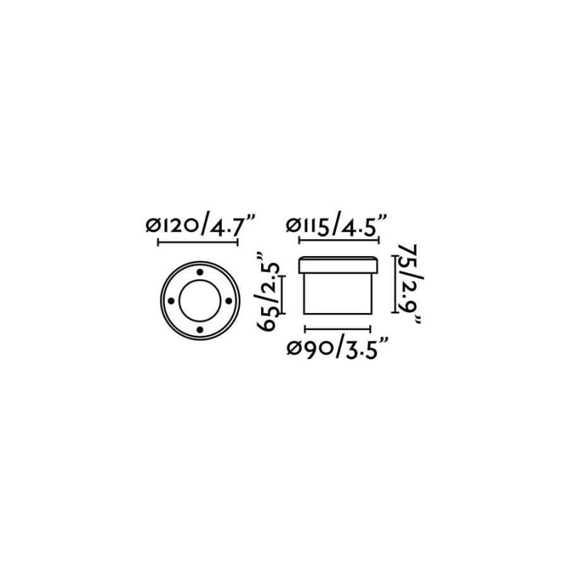 Грунтовый светильник Faro 71495 LIO recessed lamp matt nickel