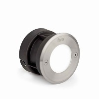 Грунтовий світильник Faro 71498N LED 18 R Inox round recessed lamp 3000K, 3 Вт, 51 лм, 3000K