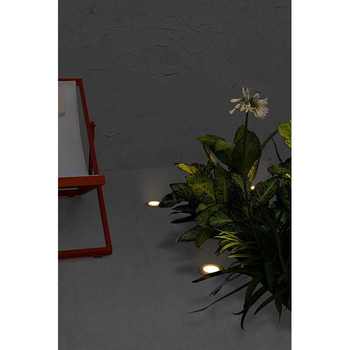Грунтовий світильник Faro 71498N LED 18 R Inox round recessed lamp 3000K, 3 Вт, 51 лм, 3000K Грунтовий світильник Faro 71498N LED 18 R Inox round recessed lamp 3000K, 3 Вт, 51 лм, 3000K