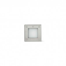 Грунтовый светильник Faro 71499N LED 18 SQ Inox square recessed lamp 3000K, 3 Вт, 51.4 лм, 3000K