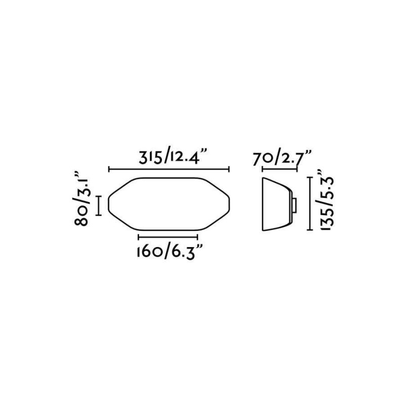 Настенный светильник Faro 71517 FUTURE Dark grey wall lamp