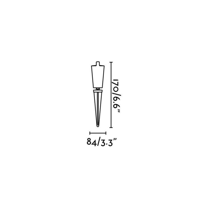 Спот Faro 71528 TONI Black wall lamp with spike