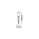 Спот Faro 71528 TONI Black wall lamp with spike