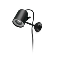 Спот - Faro 71546 FLOW Black wall lamp with spike