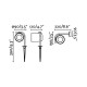 Спот - Faro 71546 FLOW Black wall lamp with spike