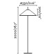 Торшер - Faro 71569-01 Saigon OUT 2000 R55 Grey/Matt white floor lamp