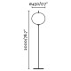 Торшер - Faro 71569-04 Saigon OUT 2100 R45 Grey/matt white floor lamp