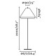 Торшер - Faro 71569-06 Saigon OUT 1950 T70 Grey/brown floor lamp
