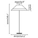 Торшер - Faro 71569-08 Saigon OUT Grey/brown floor lamp 2M W100