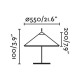 Настольная лампа Faro 71576-01 Saigon OUT 500 R55 Grey/Matt white floor lamp
