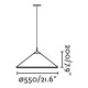 Подвесной светильник Faro 71579-02 Saigon OUT R55 Grey/white matt pendant lamp