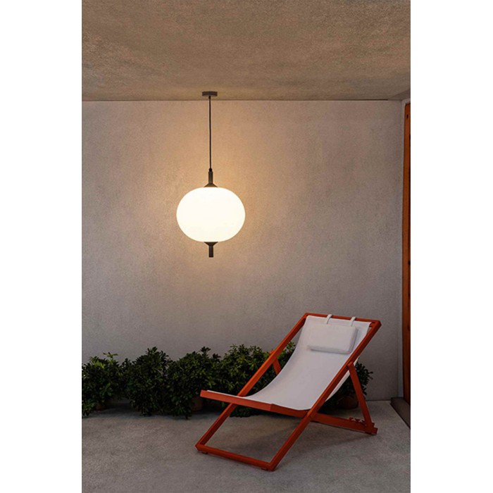Підвісний світильник Faro 71579C-04 Saigon OUT R45 Grey/matt white pendant lamp cone cap