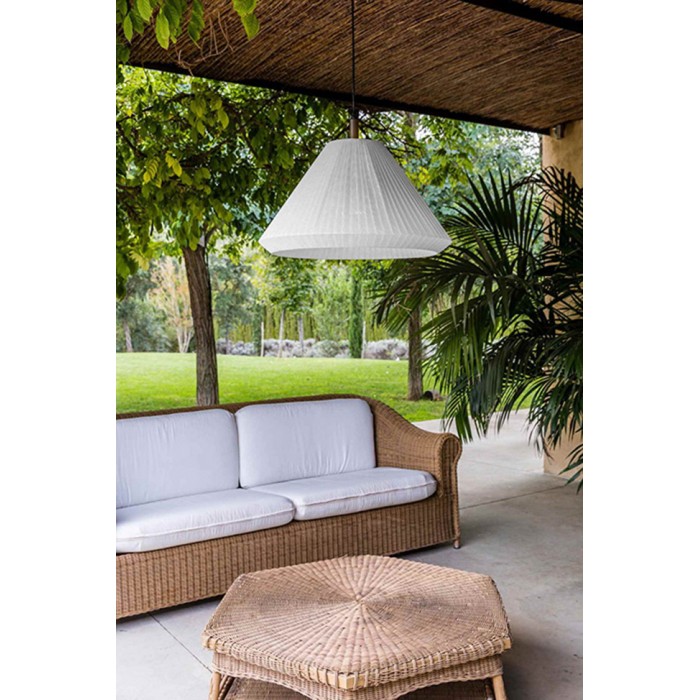 Підвісний світильник Faro 71579C-05 Saigon OUT Grey/matt white pendant lamp T70 cone cap