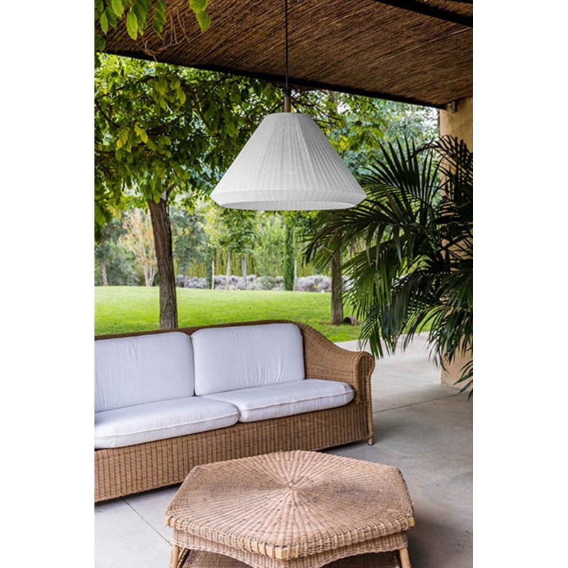 Подвесной светильник Faro 71579C-05 Saigon OUT Grey/matt white pendant lamp T70 cone cap