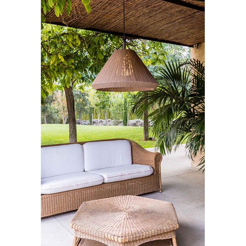 Подвесной светильник Faro 71579C-06 Saigon OUT Grey/brown pendant lamp T70 cone cap