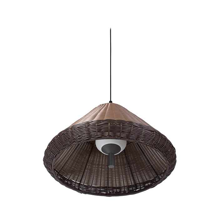 Підвісний світильник Faro 71579C-07 Saigon OUT Grey/brown pendant lamp W70 cone cap