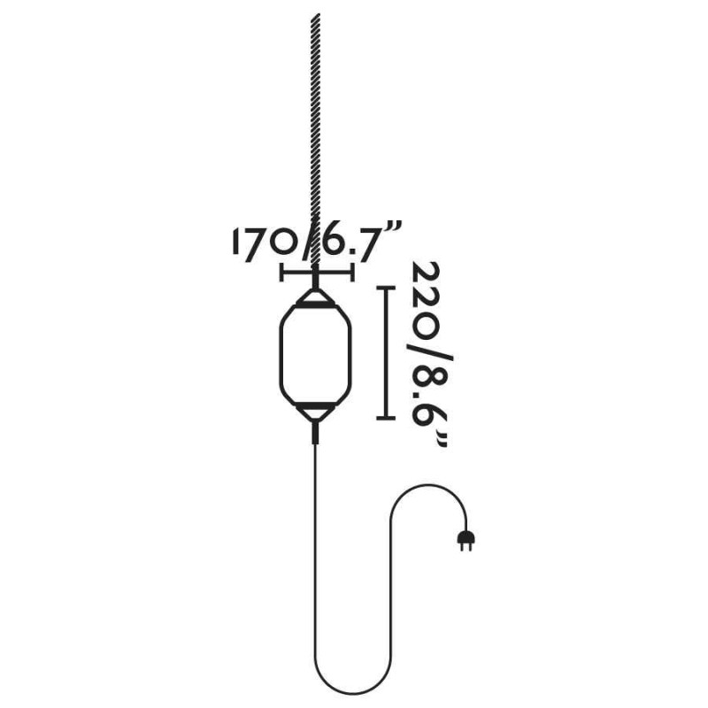 Подвесной светильник Faro 71584-03 Saigon OUT R17 Grey/matt white portable and pendant lamp hole cap
