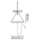 Подвесной светильник Faro 71584-06 Saigon OUT Grey/brown portable and pendant lamp T70 hole cap