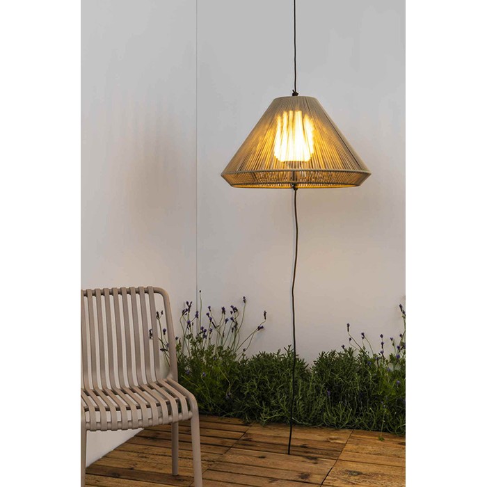Підвісний світильник Faro 71584-09 Saigon OUT C70 Grey/beige portable and pendant lamp hole cap