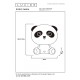 Настольная лампа Lucide 71593/03/30 Dodo panda, 3 Вт, 120 лм, 4000K