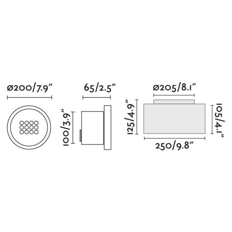 Грунтовый светильник Faro 71716 TRAS 12L Black recessed lamp 13?, 25 Вт, 2580 лм, 3000K