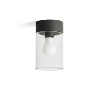 Стельовий світильник Faro 71740 KILA 200 Dark grey ceiling lamp transparent