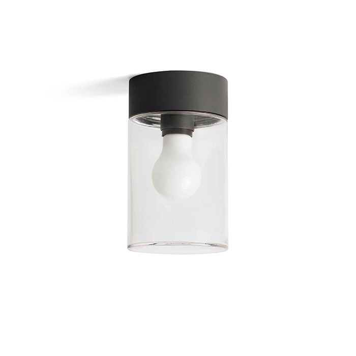 Стельовий світильник Faro 71740 KILA 200 Dark grey ceiling lamp transparent