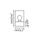 Потолочный светильник Faro 71740 KILA 200 Dark grey ceiling lamp transparent