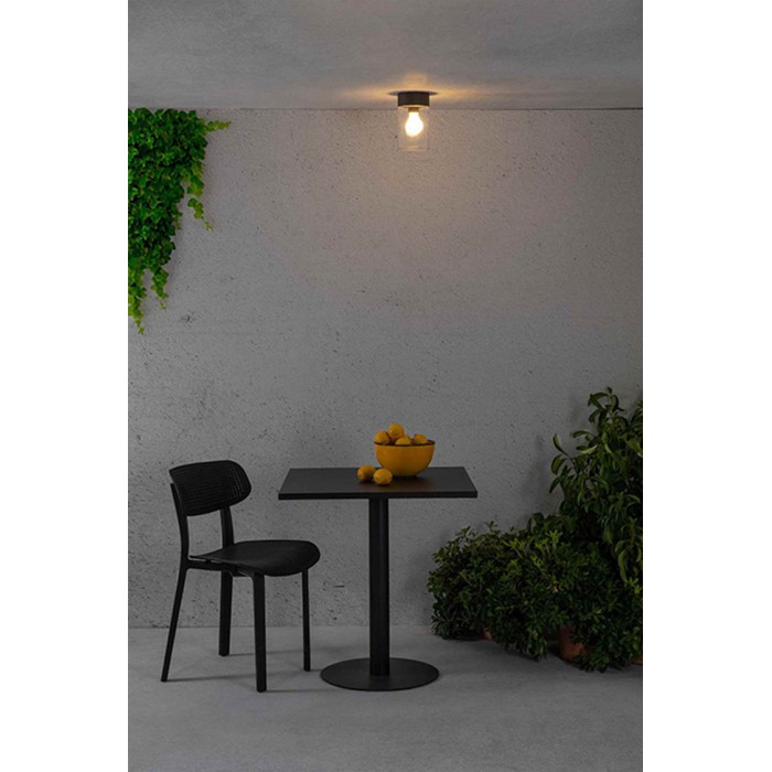 Стельовий світильник Faro 71740 KILA 200 Dark grey ceiling lamp transparent