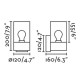 Бра - Faro 71743 KILA Dark grey wall lamp transparent