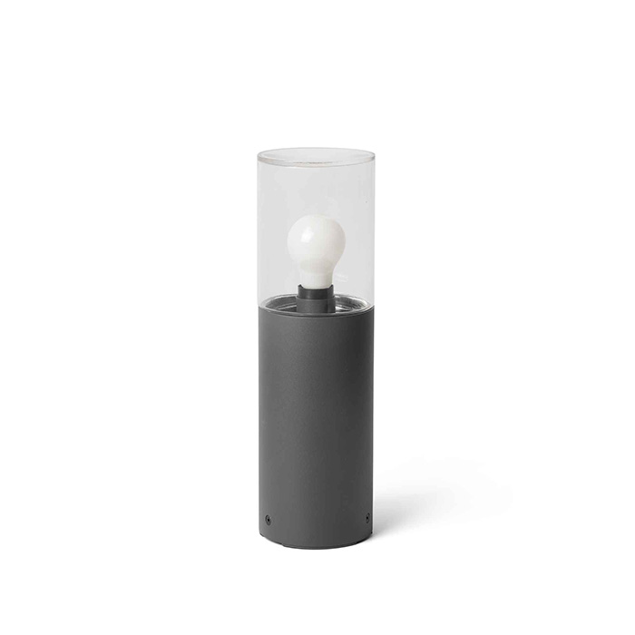 Парковий світильник Faro 71746 KILA 400 Dark grey beacon lamp transparent