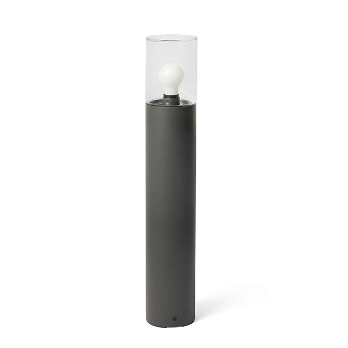 Парковий світильник Faro 71749 KILA 700 Dark grey beacon lamp transparent