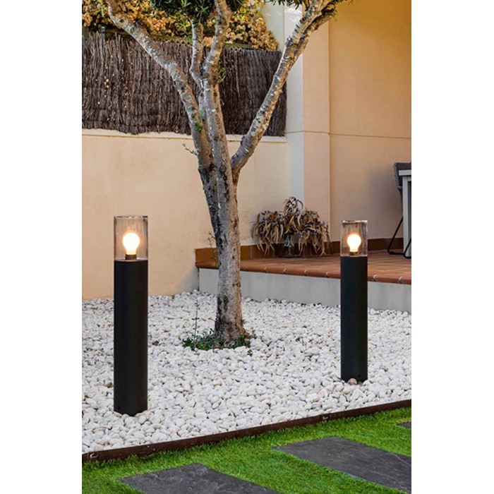 Парковий світильник Faro 71749 KILA 700 Dark grey beacon lamp transparent