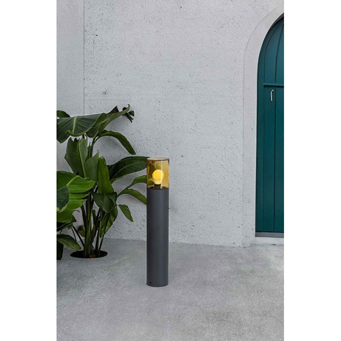 Парковий світильник Faro 71751 KILA 700 Dark grey beacon lamp amber