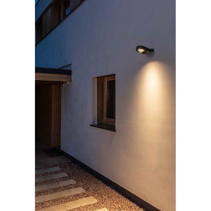 Настенный светильник Faro 71770 MUUR 210 Dark grey projector lamp, 21 Вт, 1337 лм, 3000K